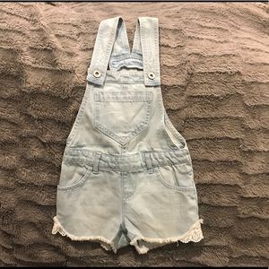 Children’s Place lace short overalls